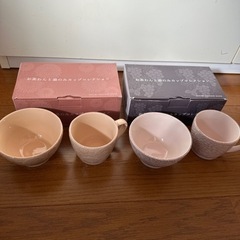 未使用　お茶碗と湯呑み2人分の画像