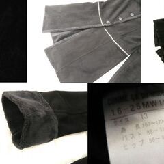コムサデモード 2WAYファーコート 13号 フォックスファー ブラック COMME CA DU MODE USED 苫小牧西店の画像