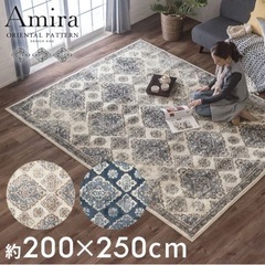 ラグ　カーペット　200×250cm  オリエンタル柄　ウィルトン織