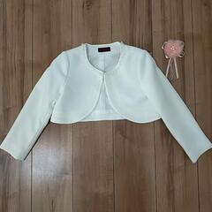 130cm♡入学式　シフォンワンピース＆ジャケットセットの画像