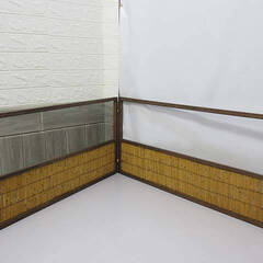 ss4462　風炉先屏風　芦　茶道具　間仕切り　折りたたみ　衝立...