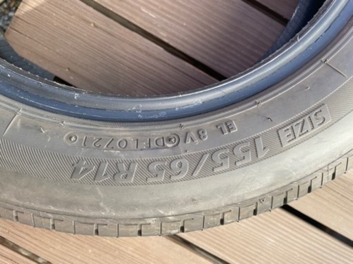 ノーマルタイヤ　155/65R14 タイヤのみ4本