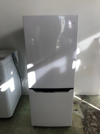 【中古品】ハイセンス 2ドア冷凍冷蔵庫 2019年製 HR-D15C