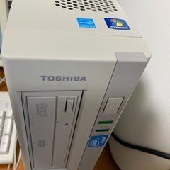 東芝　TOSHIBA デスクトップPC モニターセット　Office付きの画像