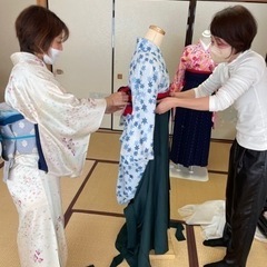 小学生袴　卒業式　　袴の着付け    西宮市　着付けの画像