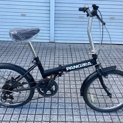 【20インチ折りたたみ】6段変速付　リヤタイヤ、サドル、チェーン...