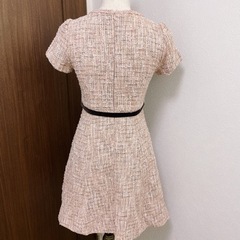 【美品】レストローズ　ツイード生地ワンピースの画像