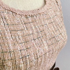 【美品】レストローズ　ツイード生地ワンピースの画像