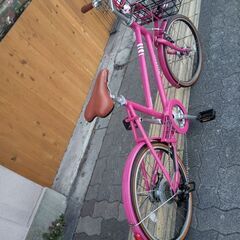 [BRIDGESTONE] MarkRosa mini(マークローザ ミニ)20吋 ミニベロ アルミ/7speed/点灯虫/ダークピンクの画像