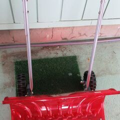 雪かき用具車輪付き雪かき金属ブレード付きの画像