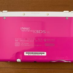 new ニンテンドー 3DS LL ピンク×ホワイトの画像