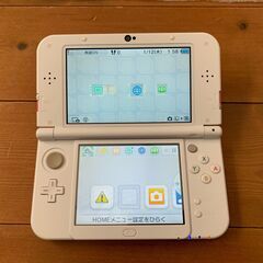 new ニンテンドー 3DS LL ピンク×ホワイトの画像