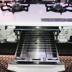 パロマ 都市ガス 2口 コンロ 美品の画像