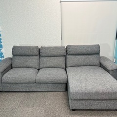 引取決定　緊急値下げ！！NO.069?IKEA　北欧インテリア　3人掛け大型ソファー　未開封新品カバー付き