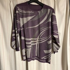 ラメ入りニット