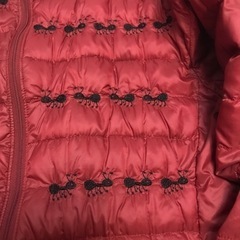 UNIQLOダウン　ありんこ刺繍　メンズMの画像