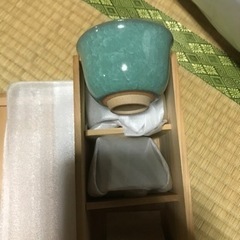【未使用】たち吉　九重青磁　湯呑み茶碗の画像