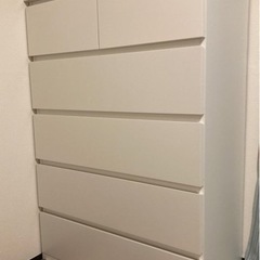 【取引済】IKEA白いチェスト6段♪