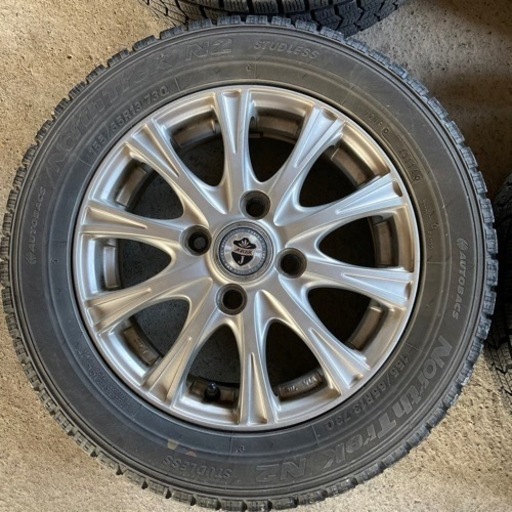 ㉜155/65R13 73Q	スタッドレスタイヤ	4	本セット	2014	年製	オートバックス(ダンロップOEM)	North Tre