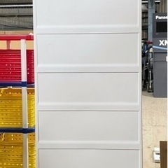 Fits フィッツプラス プレミアム 7段 プレミアムブラック ブラックウッド天板 天馬 収納家具 中古 int242の画像