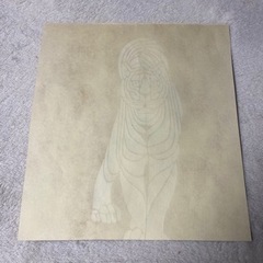 絵画・虎・額縁付きの画像