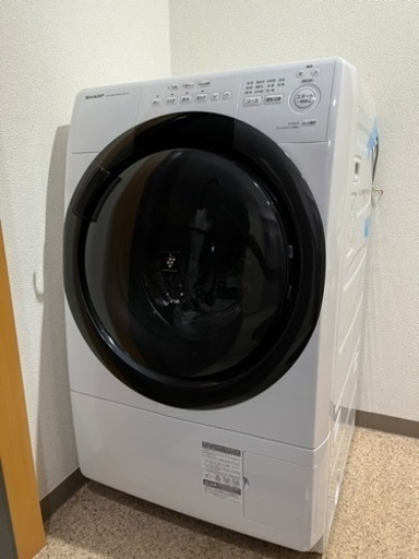 シャープ SHARP ES-S7GWR [ドラム式洗濯乾燥機 洗濯7kg/乾燥3.5kg 右開き プラズマクラスター クリスタルホワイト]