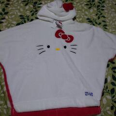 Hello Kittyフード付きポンチョ