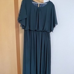 パーティードレス 深緑色