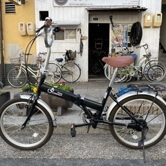 美品！ほぼ未使用！20インチ折りたたみ自転車♪ちょい傷・ちょい錆ありの為格安！！ 折りたたみ自転車 20インチ 自転車の中古が安い！激安で譲ります