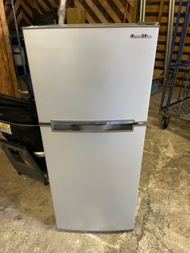 【美品】2ドア冷凍/冷蔵庫 2019年製 118L A-stage ARM-118L02SL ノンフロン 動作品