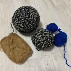 毛糸　5つ　手芸用品
