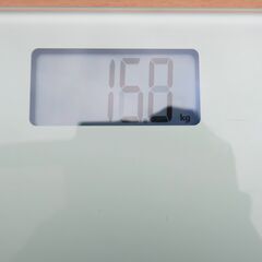 ☆ニトリ NITORI LS112 デジタルガラス体重計 WH◆体重管理で健康管理の画像