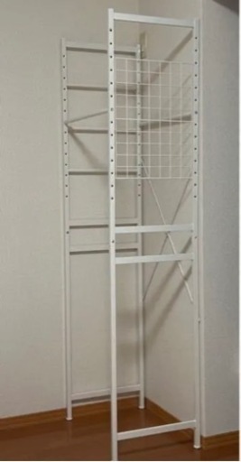 新品未使用　新生活　冷蔵庫ラック 3段　 キッチン収納 ナチュラル a)ホワイト