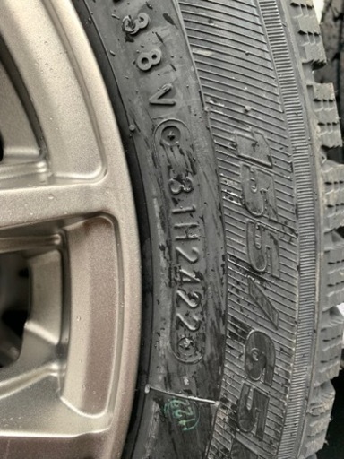 【新品】155/65R14 新品アルミ&新品TOYOスタッドレスタイヤ4本セット