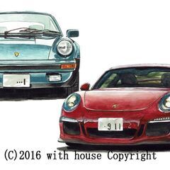 GC-285 ポルシェGT3/ポルシェ930turbo 限定版画...