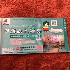 ハワイアンズ施設入場券4枚セット  優待券  無料券安い！絶賛セール中！の画像