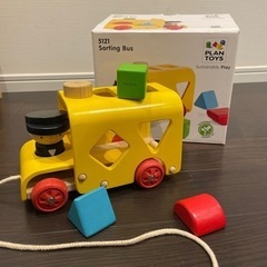 PLANTOYS プラントイズ スクールバス 型合わせ 知育