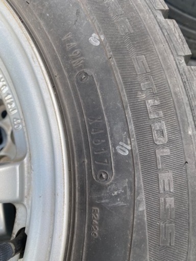 スタッドレス　ホイール付き　トヨタ　プリウス等　195/65R15 ダンロップ