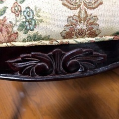 再投稿　猫脚　椅子　スツールの画像