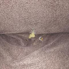 茶色の座椅子の画像