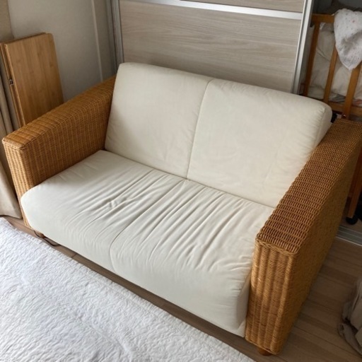〈お譲り先決定〉ソファベッド　2人掛け