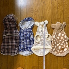 お譲り先決まりました。犬用　カッパ　レインウェア　服　チワワ　ト...