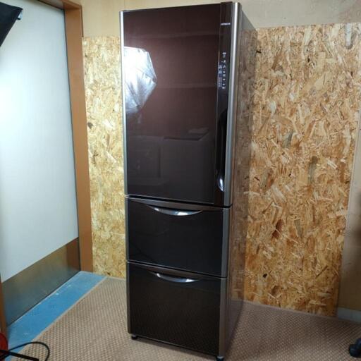 HITACHI ノンフロン冷凍冷蔵庫365L R-S3700EVL 2014年製