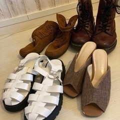 女性用靴　4足セット　ドクターマーチン　ミネトンカ 25cm