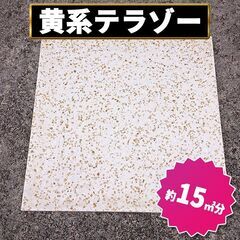 土日引き取り対応可　黄系　テラゾー②　庭を豪華に