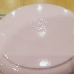 【愛品館 市原店】使用品！ル・クルーゼ 鋳物 ホーロー 鍋ココット・ロンド22 cmシフォンピンクの画像