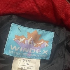 130センチスキーウエア（WINDEX）の画像
