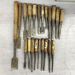 計21点 ノミ まとめ売り 大工道具 鑿 正宗 茂光 東 丸義 銘有り数本 現状品 ジャンク 札幌市手稲区
