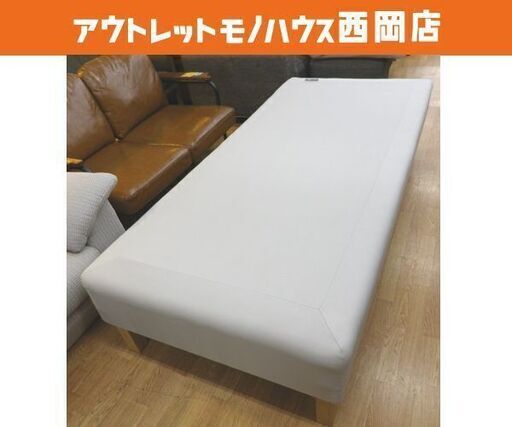 イケア 脚付きマットレスベッド SNARUM スナルム シングルベッド 90×200㎝ ベージュ系 IKEA　西岡店