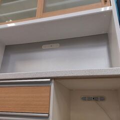【愛品倶楽部柏店】　共和産業　シャロー１２０ＫＢ５０　２枚スライド扉キッチンボード　ナチュラルの画像